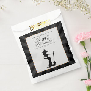 Sachets En Papier Halloween Black Starburst Witch