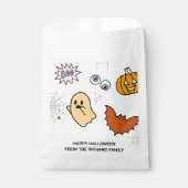 Sachets En Papier Halloween Boo | Candy Design Moderne (Devant)