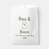 Sachets En Papier Halloween Boos et Booze (Devant)