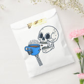 Sachets En Papier halloween café boire crâne squelette bleu (Scellé)