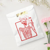 Sachets En Papier halloween café boire squelette rouge (Scellé)