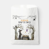Sachets En Papier Halloween Cauldron Spooky Black Witch Baby Shower  (Devant)
