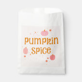 Sachets En Papier Halloween citrouille rose épice (Devant)