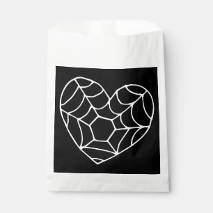 Sachets En Papier halloween coeur spiderweb cobweb mignon