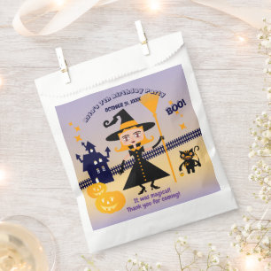 Sachets En Papier Halloween Costume fille sorcière fête d'anniversai