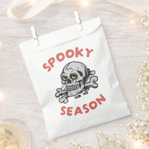 Sachets En Papier Halloween crâne de la saison éffrayante