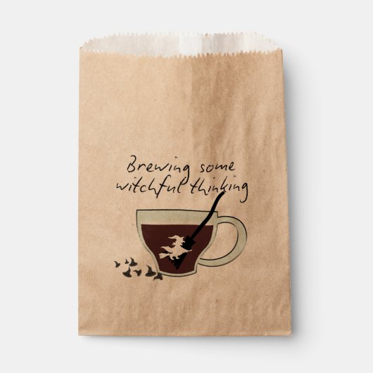 Sachets En Papier Halloween de Mikitiez espresso sorcière café (Devant)