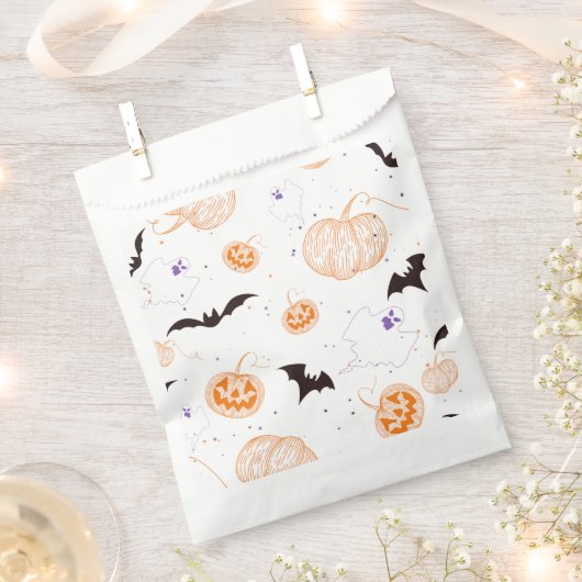 Sachets En Papier Halloween délices (Coupé)