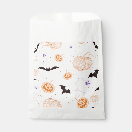 Sachets En Papier Halloween délices (Devant)