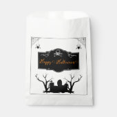 Sachets En Papier Halloween du cimetière éffrayant (Devant)