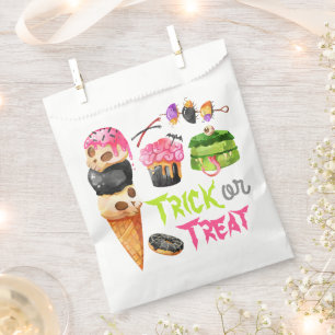 Sachets En Papier Halloween Éffrayant bonbon Trick ou Treat Party