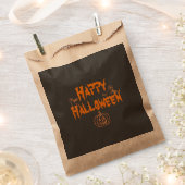 Sachets En Papier Halloween éffrayant et heureux (Coupé)