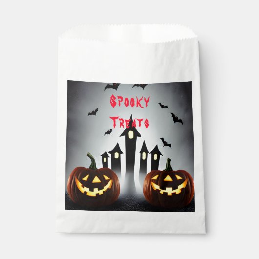Sachets En Papier Halloween éffrayant Traite Jack Déplaisant 'o Lant (Devant)