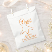 Sachets En Papier Halloween fantôme orange blanc personnalisé traite (Coupé)
