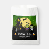 Sachets En Papier Halloween Fête Monstres Vert (Devant)