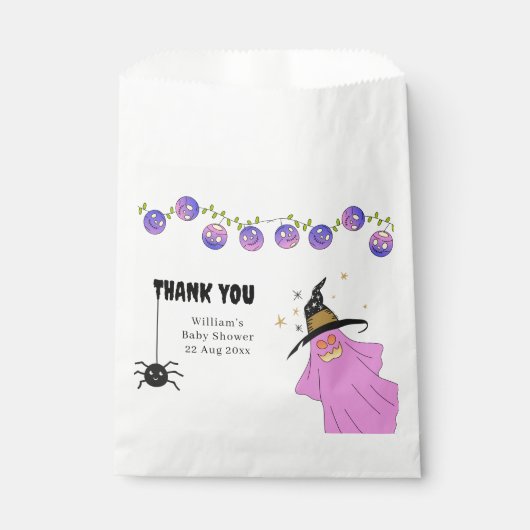 Sachets En Papier Halloween Gradient Ghost Crâne Garland (Devant)