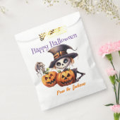 Sachets En Papier Halloween heureux et personnalisé | SKELETON & CIT (Scellé)