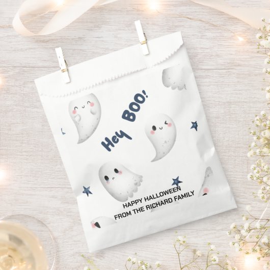 Sachets En Papier Halloween Hey Boo | Candy Design Moderne (Coupé)