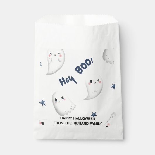 Sachets En Papier Halloween Hey Boo | Candy Design Moderne (Devant)