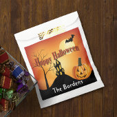 Sachets En Papier Halloween Jack O'Lantern et Haunted House