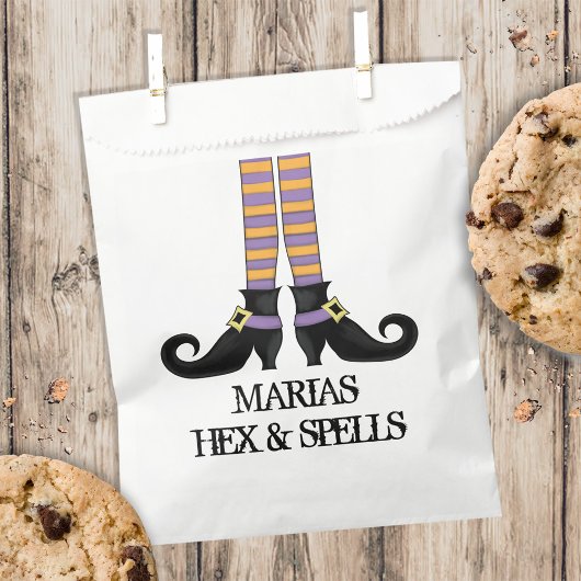 Sachets En Papier Halloween jolie sorcière lunaire simples bas