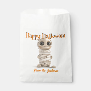 Sachets En Papier Halloween joyeux PERSONNALISÉ   GROS OEIL MUMMMY