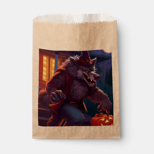 Sachets En Papier Halloween/loup-garou/automne/automne (Devant)