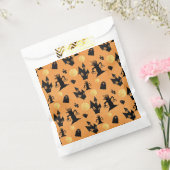 Sachets En Papier Halloween Maison hantée noire et orange (Scellé)