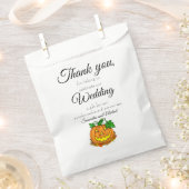 Sachets En Papier Halloween Mariage Personnalisé Noms & Texte Cookie (Coupé)