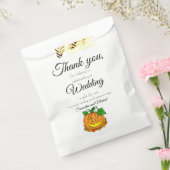 Sachets En Papier Halloween Mariage Personnalisé Noms & Texte Cookie (Scellé)