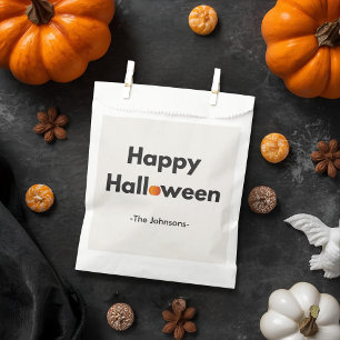 Sachets En Papier Halloween minimaliste moderne - Personnalisé