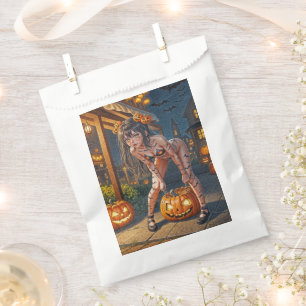 Sachets En Papier Halloween Monster Jack-o-Lantern & Bat Vixen Girl