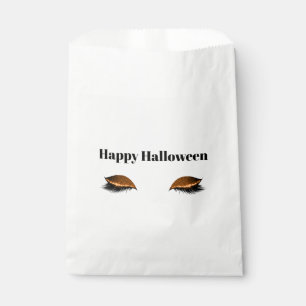 Sachets En Papier Halloween Orange Glitzy Eyes