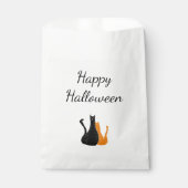 Sachets En Papier Halloween Party Cute Cats Black Orange (Devant)