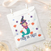 Sachets En Papier Halloween Pastel Mermaid sorcière dans le Casquett (Coupé)