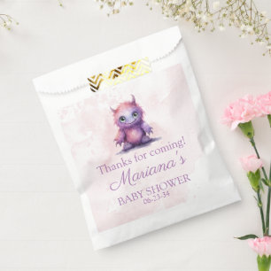 Sachets En Papier Halloween Petit Monster Baby shower fille
