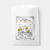 Sachets En Papier Halloween prendre un gâteau spiderweb bonbon sac b (Devant)