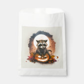 Sachets En Papier Halloween Raccoon aquarelle (Devant)