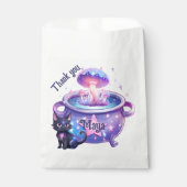 Sachets En Papier Halloween rose violet chat chateau magique (Devant)