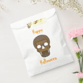 Sachets En Papier Halloween Sac de préférence crâne (Scellé)