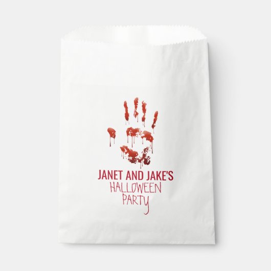 Sachets En Papier Halloween sanglante (Devant)