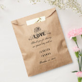 Sachets En Papier Halloween Skeletons LOVE Noms Mariages Merci (Scellé)