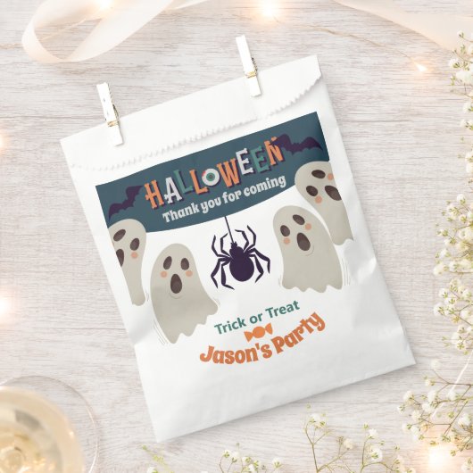 Sachets En Papier Halloween sombre - (Coupé)