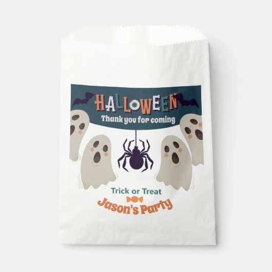 Sachets En Papier Halloween sombre - (Devant)