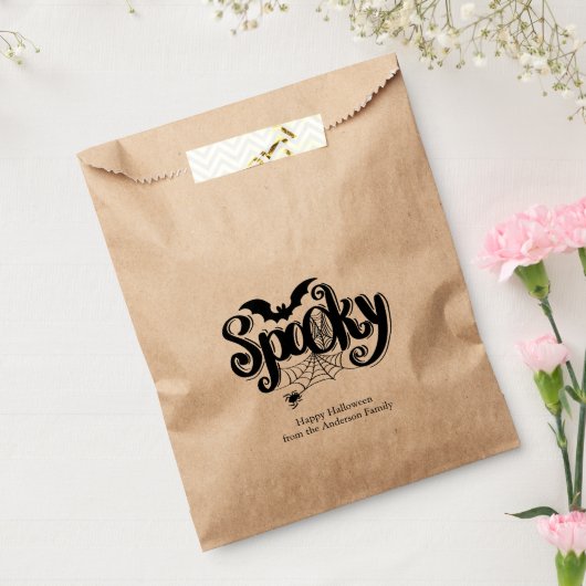 Sachets En Papier Halloween Spiderweb éffrayant (Scellé)