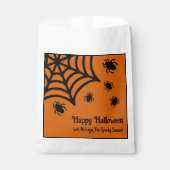 Sachets En Papier Halloween Spiderweb personnalisé (Devant)