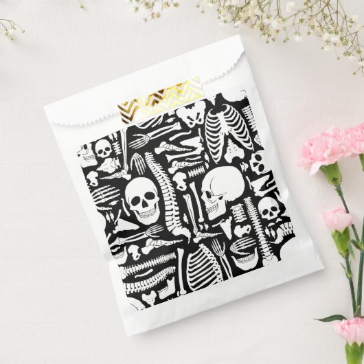 Sachets En Papier halloween squelette anatomique os motif (Scellé)