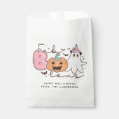 Sachets En Papier Halloween Super rétro-fab-boo-lous (Devant)