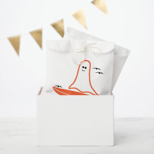 Sachets En Papier Halloween Surfer Ghost noir