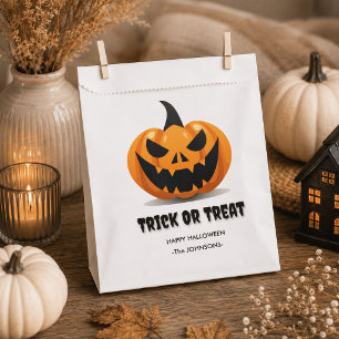 Sachets En Papier Halloween Trick or Treat – Citrouille personnalis